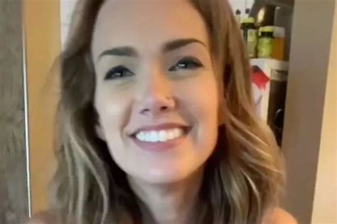 Wife In Nude Swimsuit Can T Stop Laughing As Husband Jokes Lawn Trimmers Needed Daily Star