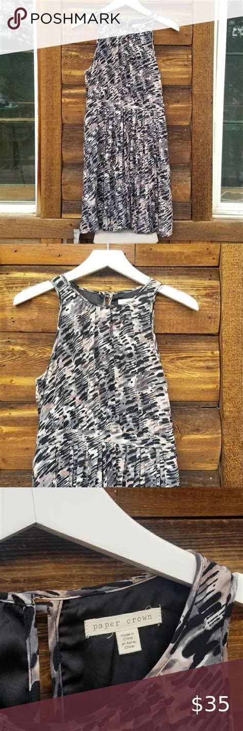 Anthropologie Paper Crown Graffiti Tank Dress Blue Lace Mini Dress