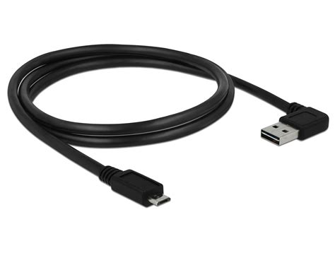 Cablu Easy Usb 20 A La Micro B T T Unghi 1m Delock 83382