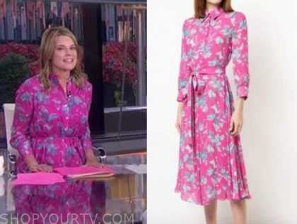 The Today Show: September 2020 Savannah Guthrie's Pink and Blue Floral ...