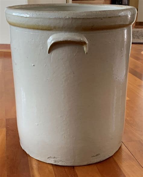 VINTAGE WESTERN STONEWARE 10 GALLON CROCK EBay