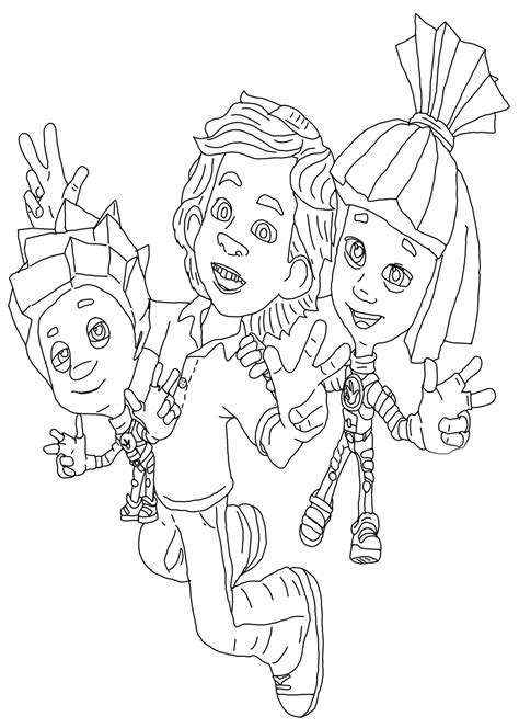 раскраски фиксики