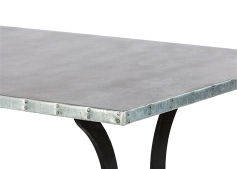 Buy Hand Crafted Zinc Table Zinc Dining Table Geneva Zinc Top Table