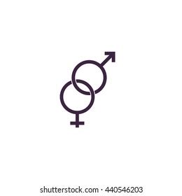 Twisted Male Female Sex Symbol Blue 스톡 일러스트 Shutterstock