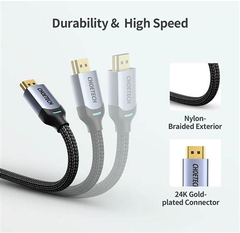 Choetech K Ultra Hd Hdmi Cable Gbps Transmission Rate Meter