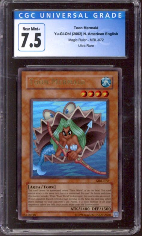 Yu Gi Oh Magic Ruler Toon Mermaid Mrl 072 Cgc 75 Da Card World