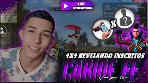 LIVE ON REVELANDO INSCRITOS CABIDE REVELA SELETIVA FREE FIRE