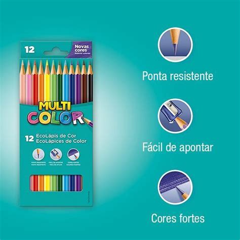 Kit Lápis De Cor Faber castell Multicolor C 12 Cores