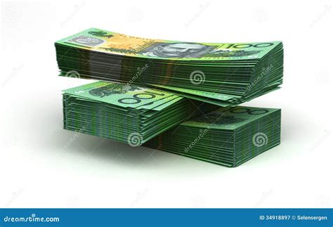 Stack Of Australian Dollar Stock Illustration Illustration Of Large