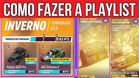 Como Fazer A Playlist De Inverno S Rie Do Forza Horizon R Pido E