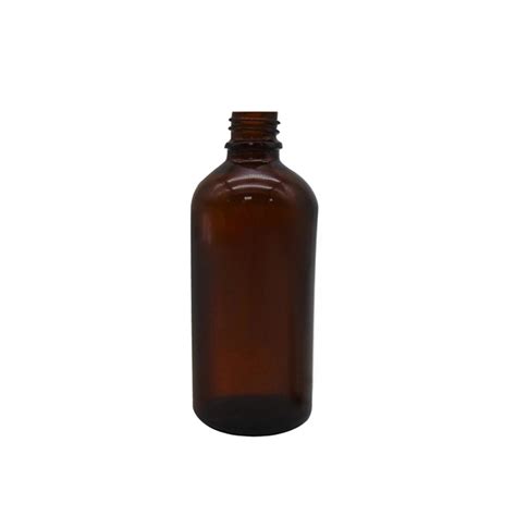 Custom Cosmetic Packaging 100ml Amber Glass Bottle With Bamboo Wooden