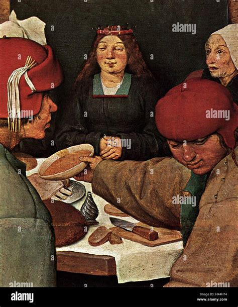 Pieter Bruegel The Elder Peasant Wedding Detail WGA3492 Stock