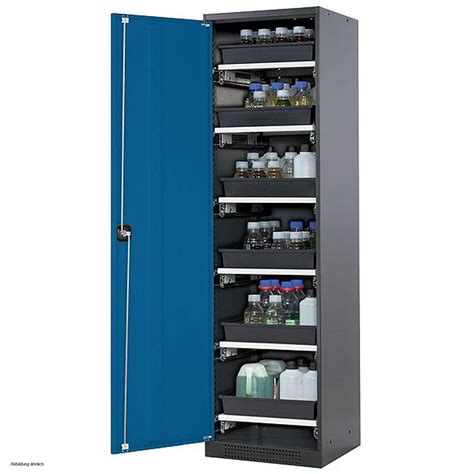 Asecos Chemical Storage Cabinet CS CLASSIC 54 Cm Height 195 Cm Left