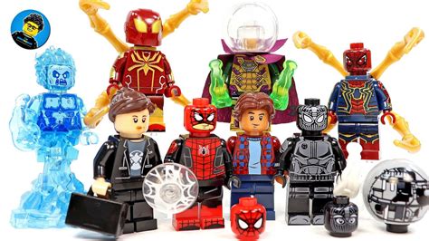 Spider Man Far From Home Set 3 W Hydro Man And Mysterio Unofficial Lego Minifigures Youtube