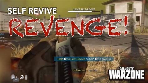 Self Revive Revenge Cod Warzone Cod Warzone Tip Youtube