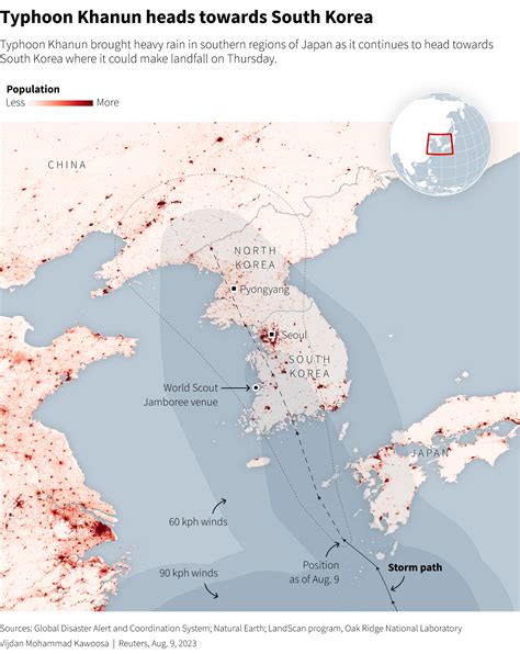 Typhoon Khanun makes landfall in South Korea after lashing … - WSCA News