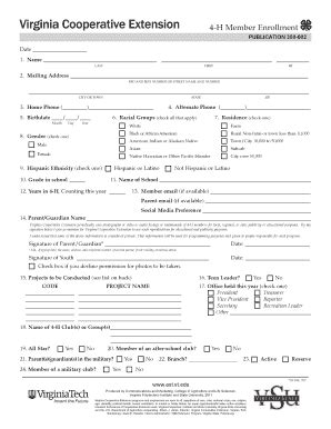 Fillable Online H Member Enrollment Henrico County Virginia Fax