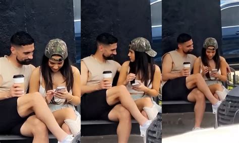 Becky G Y Sebastian Lletget Protagonizan Rom Ntica Escena En P Blico