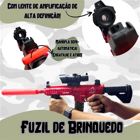 Brinquedo Metralhadora Fuzil Lan A Dardos Nerf Autom Tica Shein Brasil