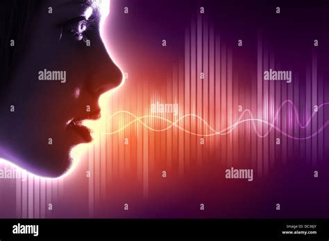 Sound wave illustration Stock Photo - Alamy