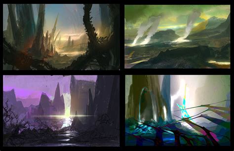 Environment Sketches on Behance