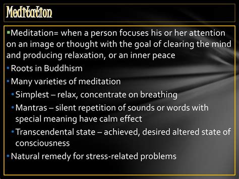 PPT - Hypnosis, Meditation, and Altered States of Consciousness PowerPoint Presentation - ID:3071901