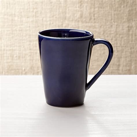 Marin Navy Blue Coffee Mug Reviews Crate And Barrel