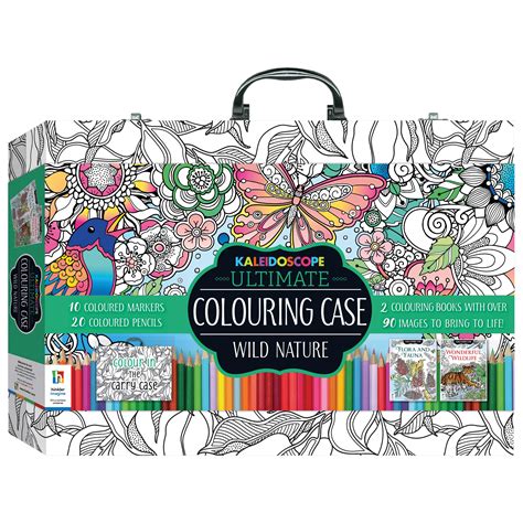 Kaleidoscope Ultimate Colouring Wild Nature Carry Case Colouring