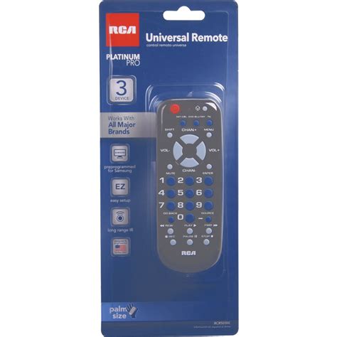 rca  device universal black remote control