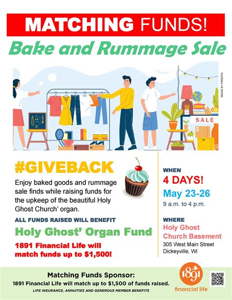 4-Day Bake and Rummage Sale - 1891 Financial Life