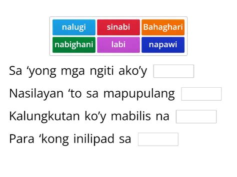 Piliin Sa Loob Ng Kahon Ang Angkop Na Salitang Dapat Gamitin Upang