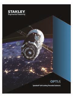 Table Of Contents STANLEY Engineered Fastening Table Of Contents