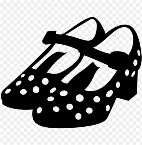 Flamenco Female Shoes Vector Zapatos De Flamenco Dibujo Png