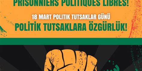 18 Mart Uluslararası Politik Tutsaklar Günü UPOTUDAK online