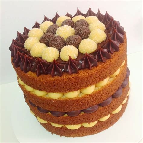 O Lado de Cá Naked Cake O novo sucesso das festas charmosas