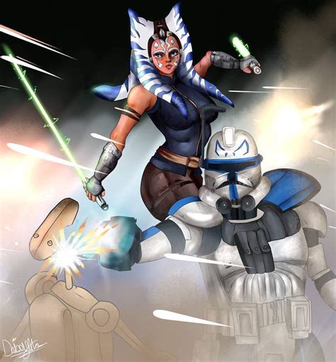 More Fanart Ahsoka And Captain Rex Star Wars Amino