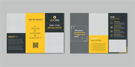 Real Estate Trifold Brochure Template Design Construction And