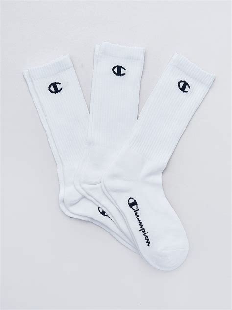 Lot De 3 Paires De Chaussettes Champion Blanc Kiabi 9 00