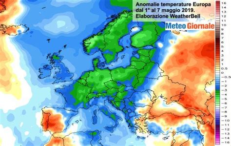 Meteo Prima Settimana Di Maggio Freddo Anomalo In Europa Quanto