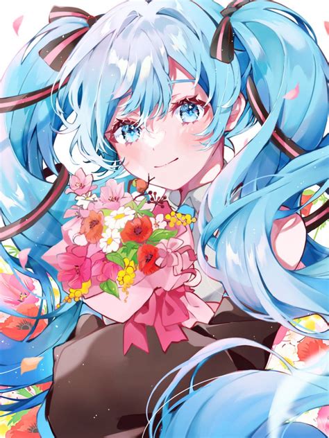 初音ミク 「14周年おめでとう💐 初音ミク生誕祭2021 初音ミク誕生祭2021 」くらみこ 🌼のイラスト