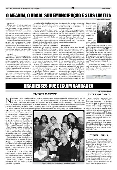 BLOG DA ACADEMIA ARARIENSE VITORIENSE DE LETRAS AVL FOLHA DA AVL