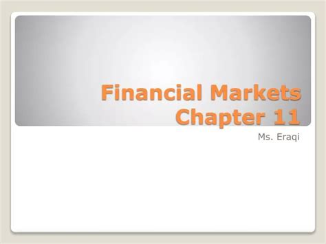 Ppt Financial Markets Chapter 11 Powerpoint Presentation Free Download Id 3031164