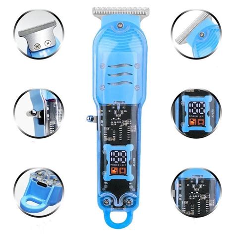 Cortador De Cabelo Sem Fio - Cortador de Cabelo Profissional Sem Fio com Display LCD Inteligente e ...