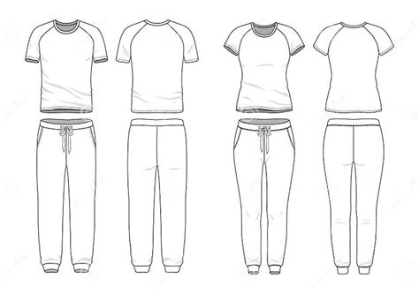 Blank Clothing Templates Stock Vector Illustration Of Blank 139121128