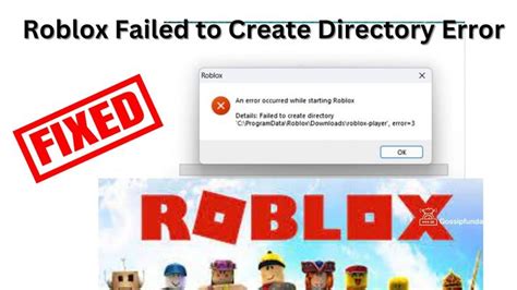 Roblox Failed To Create Directory Error In Windows 7 8 And Mac Os X