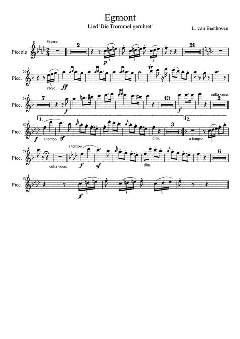 Egmont Op Beethoven Ludwig Van Imslp Free Sheet Music Pdf