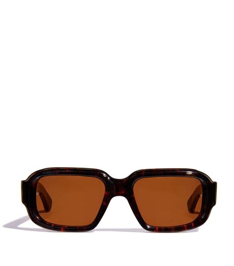 Mens Jacques Marie Mage Brown Nakahira Rectangular Sunglasses Harrods Uk