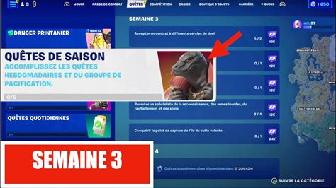 Comment Accomplir Les QuÊtes De Saison Semaine 3 Sur Fortnite Youtube