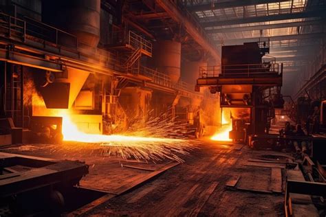 Premium Ai Image Inside Steel Smelting Factory Activity Ai Generated