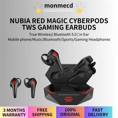 Nubia Red Magic Cyberpods Tws Earbuds Original True Wireless Bluetooth